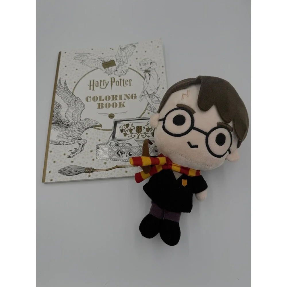 Harry Potter Coloring Book‎ and Plush Figure Set Wizarding World Bundle
